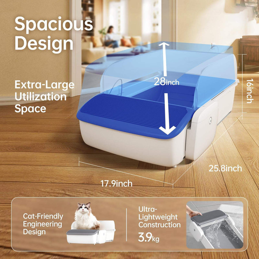 Automatic Cat Litter Box – Self-Cleaning, Smart Open Design for Hassle-Free Cat Care