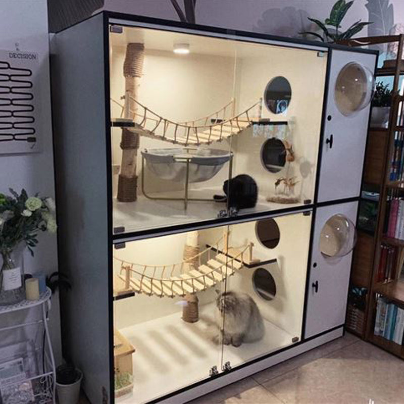 Wall Mounted Cat Bridge – Pine Wood Climbing Cat Furniture