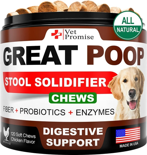 Great Poop Probiotics for Dogs Dog Stool Softener Fiber for Dogs