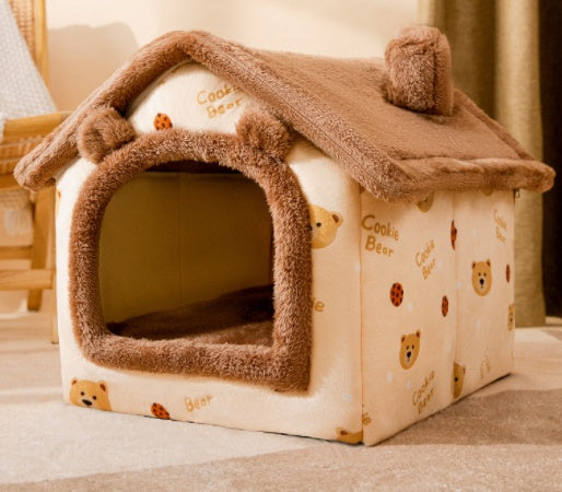 Self-Warming Plush Pet Bed