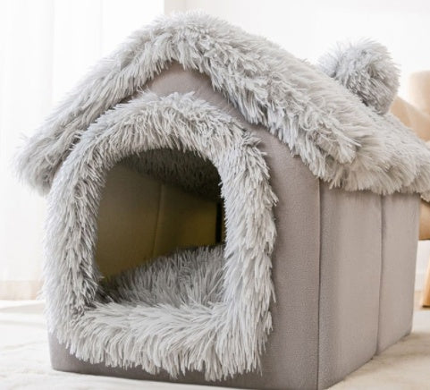 Self-Warming Plush Pet Bed