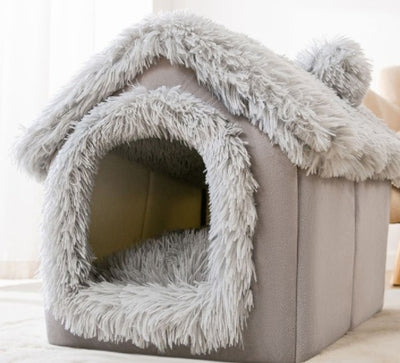 Self-Warming Plush Pet Bed