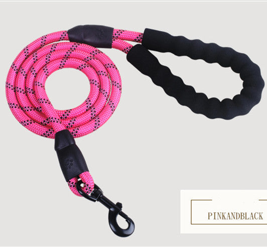 Strong Reflective Dog Leash Rope for Walking & Training – Nylon Pet Lead for All Sizes