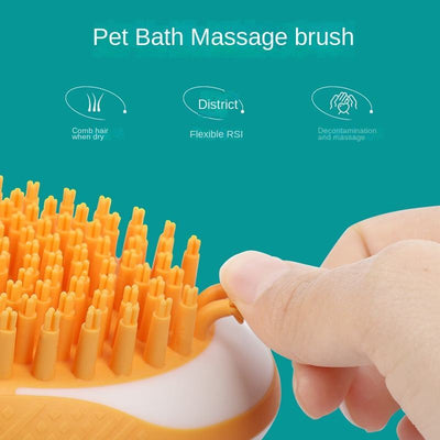 2-in-1 Pet Bath & Massage Brush