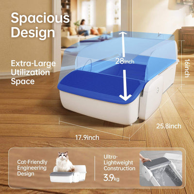 Automatic Cat Litter Box – Self-Cleaning, Smart Open Design for Hassle-Free Cat Care