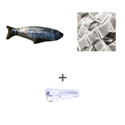 Without Catnip Electric Jumping Fish Toy – Realistic Simulation for Cats