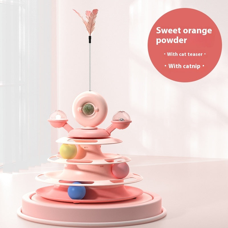 Four-Layer Turntable Cat Toy