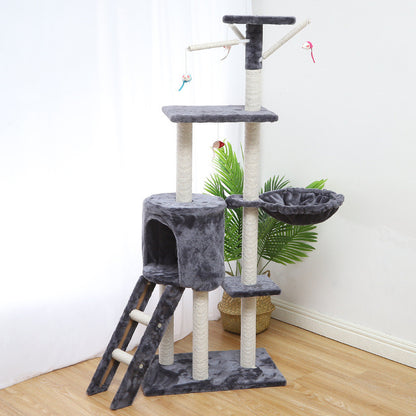 Multi-Level Cat Tree Tower – Cat Climbing House with Scratching Posts