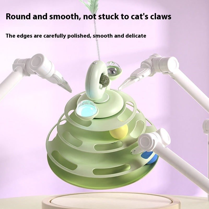 Four-Layer Turntable Cat Toy