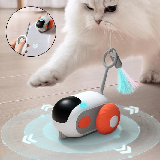 Remote Control Interactive Cat Car Toy – Smart USB Rechargeable Chase Toy