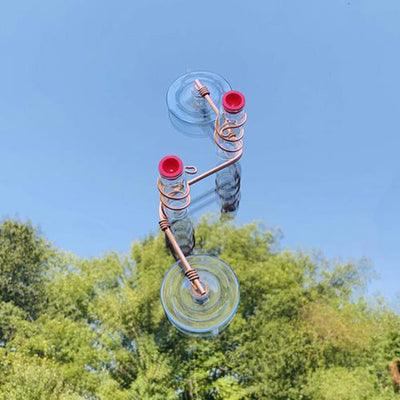 Hummingbird Feeder with Suction Cup – Easy-to-Clean Garden Bird Feeder for Wild Birds & Outdoor Decor