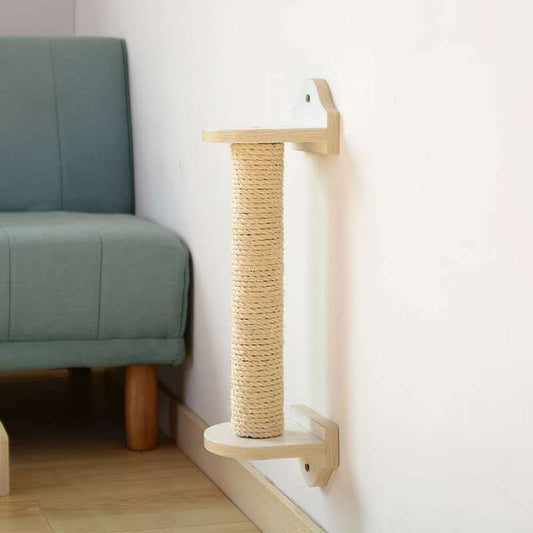 Wall Mounted Cat Scratching Post – Sisal Scratch Column 53cm