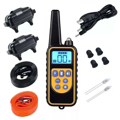 3000FT Dog Training Collar – Rechargeable Waterproof Remote Shock Trainer for Pets