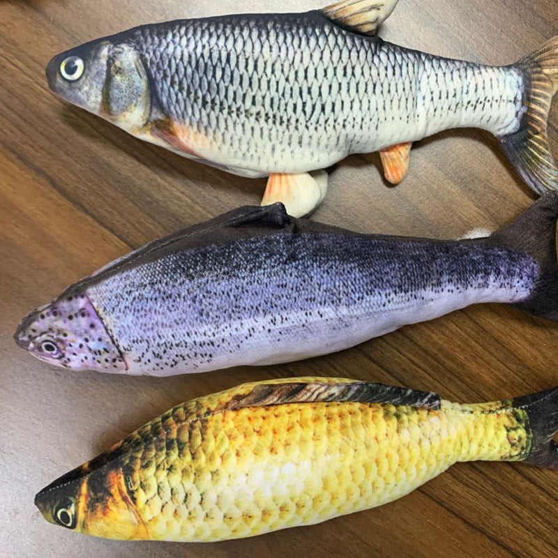 Without Catnip Electric Jumping Fish Toy – Realistic Simulation for Cats