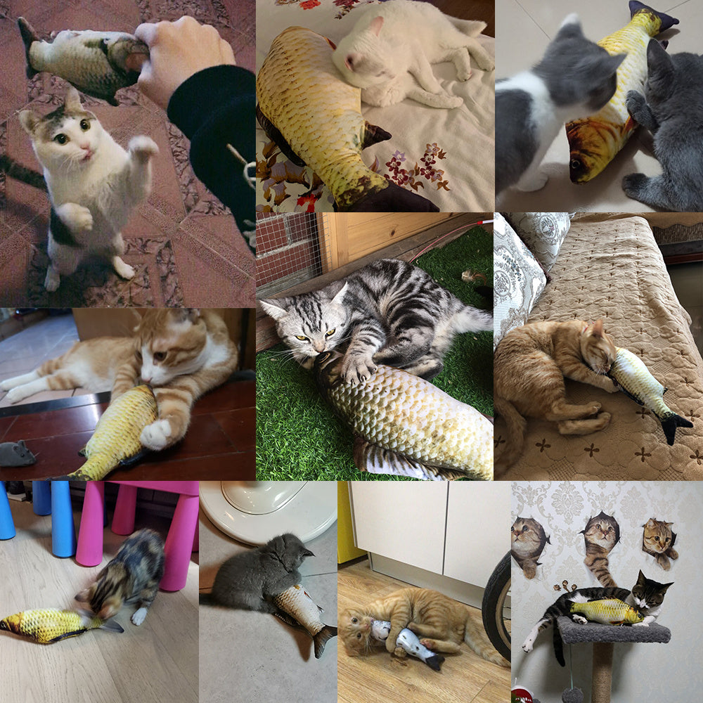 Without Catnip Electric Jumping Fish Toy – Realistic Simulation for Cats