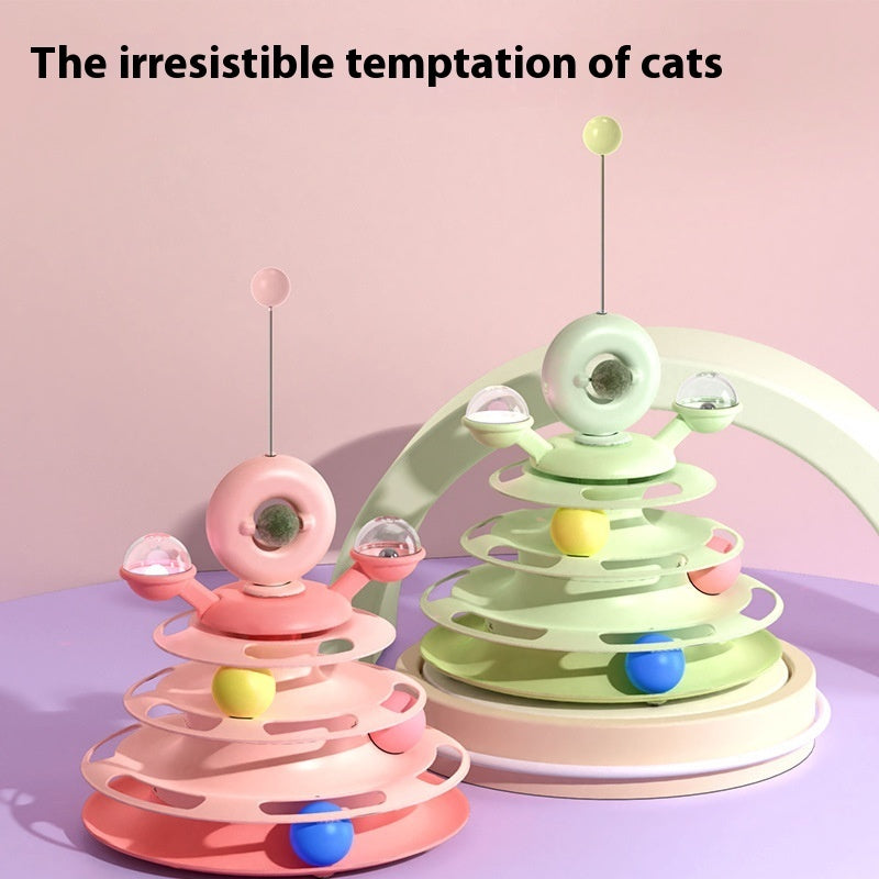 Four-Layer Turntable Cat Toy