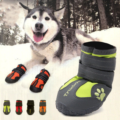 Large Dog Shoes – Waterproof Non-Slip Protective Dog Boots