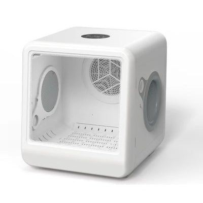 Automatic Pet Dryer Room for Cats and Dogs – Hot & Cold Air, 3-Speed Modes, Timer Control | Milky Polypropylene Design