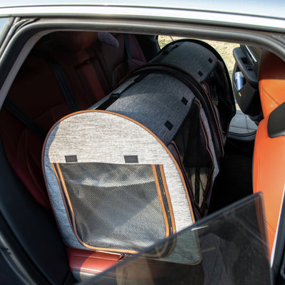 39" Portable Soft-Sided Cat Carrier & Dog Travel Crate