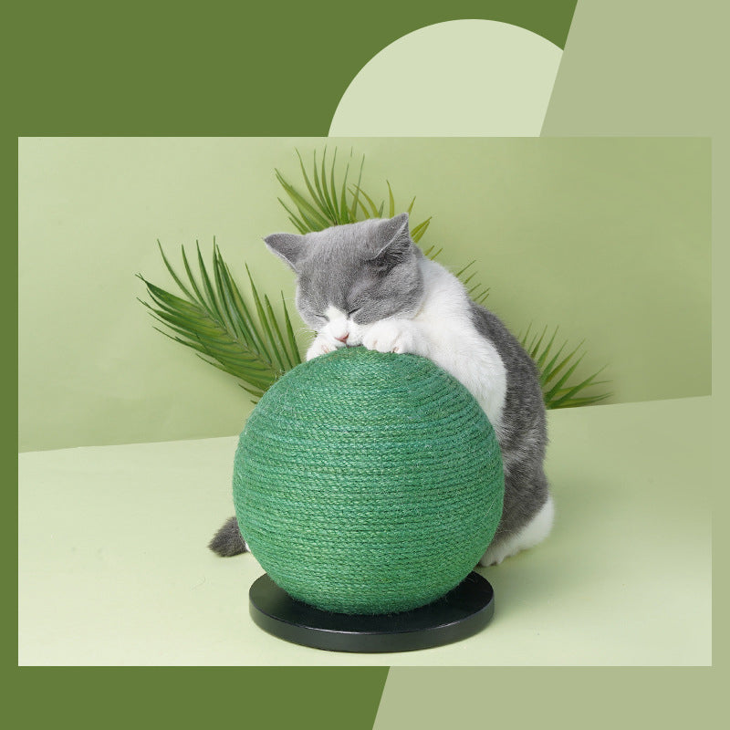 Cactus Cat Scratching Ball – Sisal Claw Grinder Toy