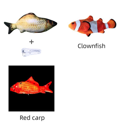 Without Catnip Electric Jumping Fish Toy – Realistic Simulation for Cats