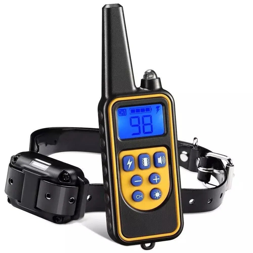 3000FT Dog Training Collar – Rechargeable Waterproof Remote Shock Trainer for Pets