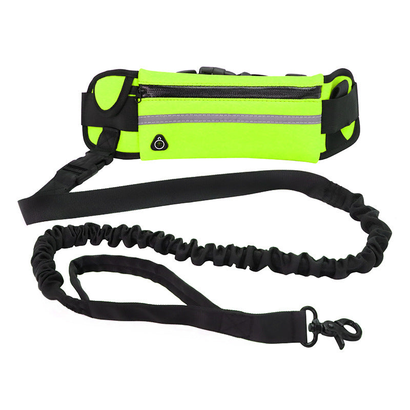 Hands-Free Dog Leash with Bungee – Running Waist Belt for Large Dogs