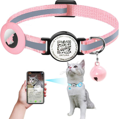 QR Code Pet Collar – Anti-Lost Tracking & Real-Time Positioning for Dogs & Cats