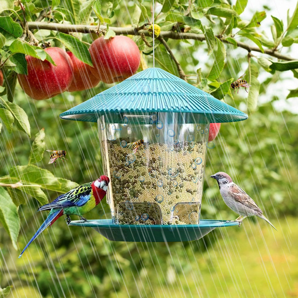 Outdoor Garden Hanging Metal Bird Feeder – Durable Weatherproof Wild Bird Food Station
