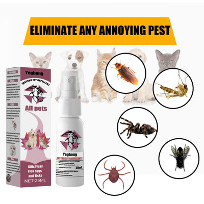 Yegebang Pet Care: Deworming, Flea & Tick Removal, and Itching Relief Spray for Cats & Dogs