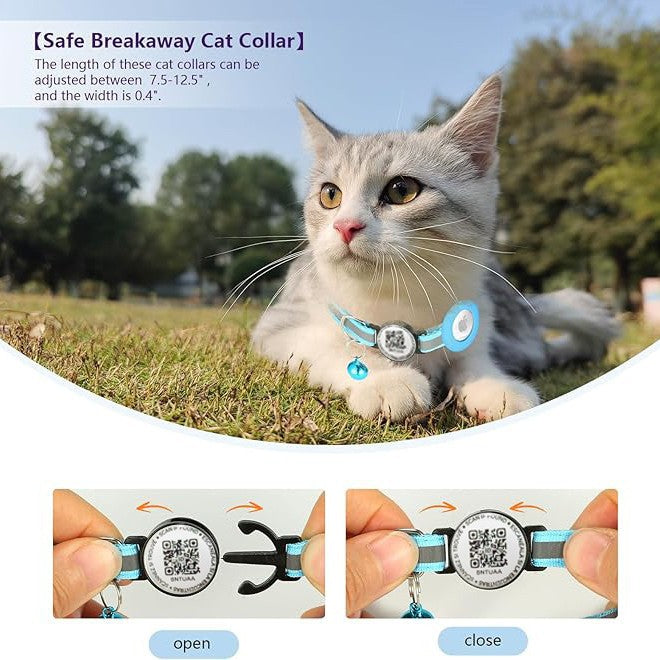 QR Code Pet Collar – Anti-Lost Tracking & Real-Time Positioning for Dogs & Cats