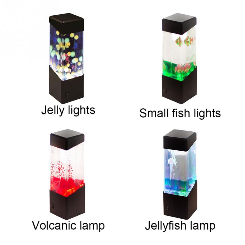 LED Jellyfish Night Light – Color Changing Aquarium Lamp