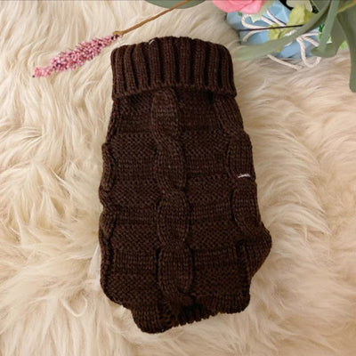 Cat Knitted Sweater – Autumn Winter Warm Pet Clothes