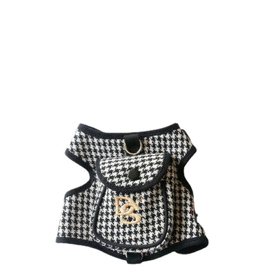 Houndstooth Pet Vest – Stylish Dog and Cat Suit, Comfortable & Warm