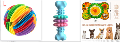 Indestructible TPR Dog Chew Bone – Teeth Cleaning Interactive Chew Toy