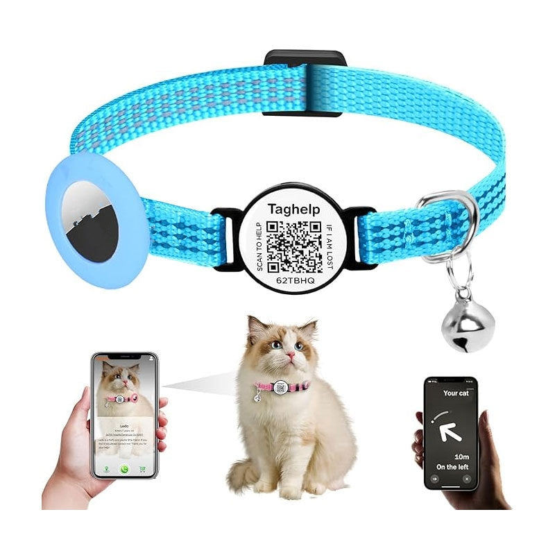 QR Code Pet Collar – Anti-Lost Tracking & Real-Time Positioning for Dogs & Cats
