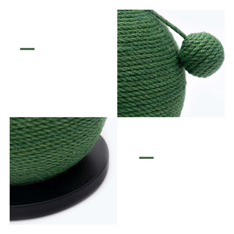 Cactus Cat Scratching Ball – Sisal Claw Grinder Toy