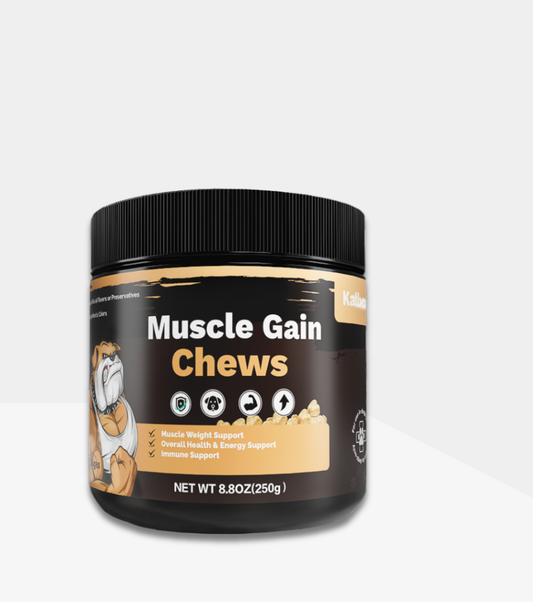 Muscle Gain Chews for Dogs – High Protein Soft Chew Muscle Builder Supplement