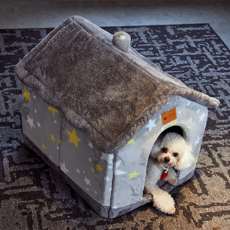 Self-Warming Plush Pet Bed