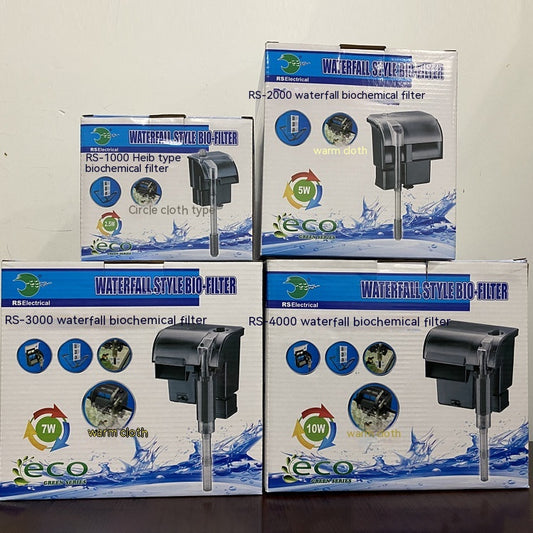 Waterfall Aquarium Hang-On Filter – External Biochemical Fish Tank Filter
