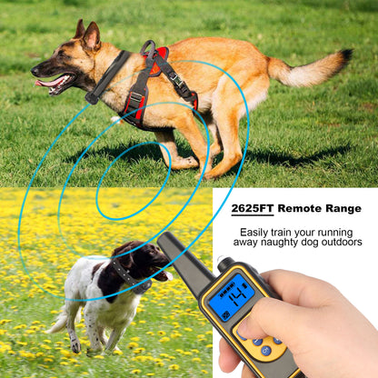 Dog Training Collar with Remote – IP67 Waterproof 875 Yards Range
