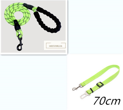 Strong Reflective Dog Leash Rope for Walking & Training – Nylon Pet Lead for All Sizes