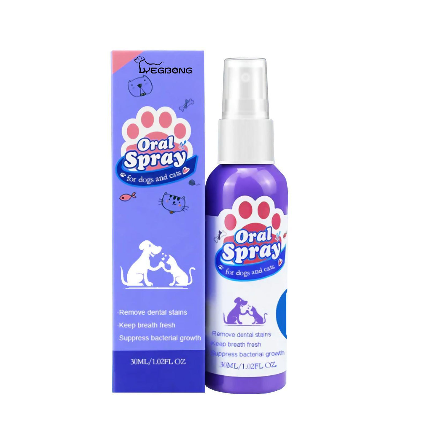Yegebang Cat & Dog Teeth Cleaning Spray – Oral Care, Fresh Breath & Pet Deodorizing Spray