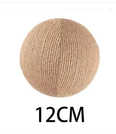 Cat Scratching Ball Toy – Solid Wood Sisal Claw Grinder