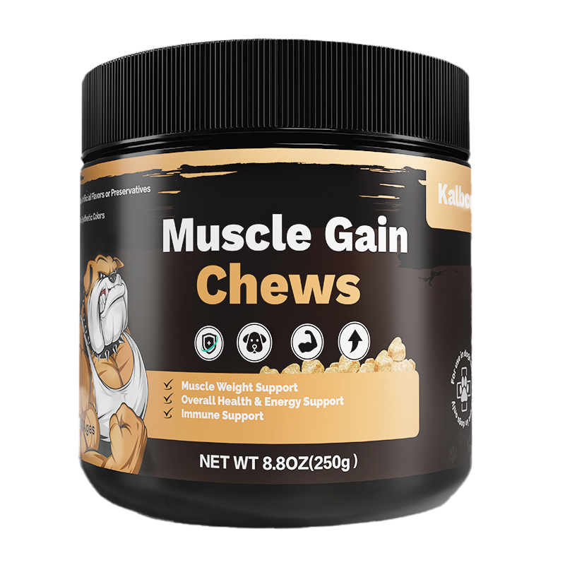 Muscle Gain Chews for Dogs – High Protein Soft Chew Muscle Builder Supplement