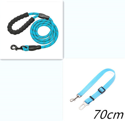 Strong Reflective Dog Leash Rope for Walking & Training – Nylon Pet Lead for All Sizes