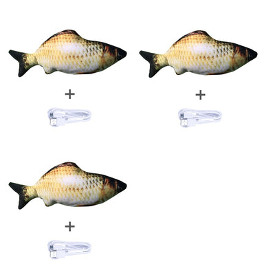 Without Catnip Electric Jumping Fish Toy – Realistic Simulation for Cats