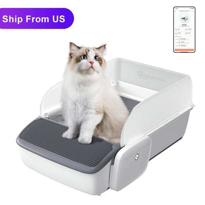 Automatic Cat Litter Box – Self-Cleaning, Smart Open Design for Hassle-Free Cat Care