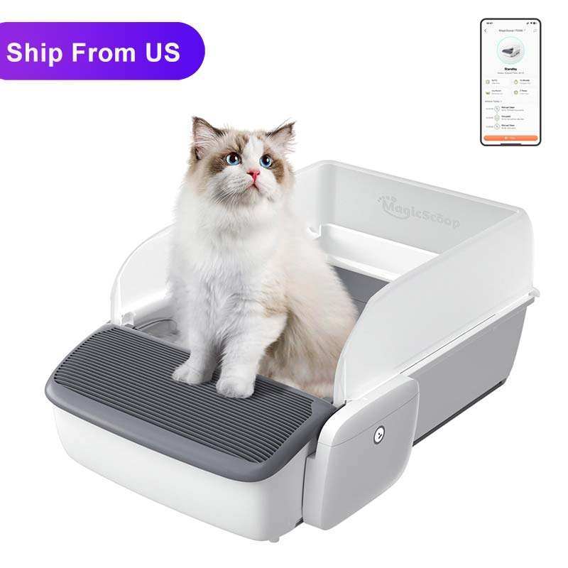 Automatic Cat Litter Box – Self-Cleaning, Smart Open Design for Hassle-Free Cat Care