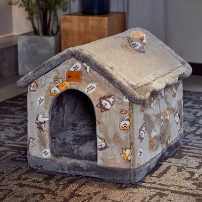 Self-Warming Plush Pet Bed